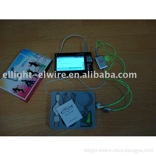 "Multi" EL Flash Earphone.EL WIRE.EL light